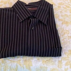 Men's Black Striped Shirt